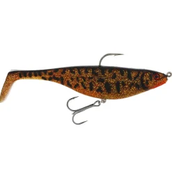 Westin Shadteez R2F 16cm 55g Sinking Motoroil Burbot Gummifisch montiert