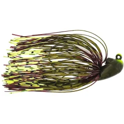 Westin Slide-Up Rubber Jig Tungsten #2/0 9g Green Pumpkin/Chartreuse 1Pc Jighead
