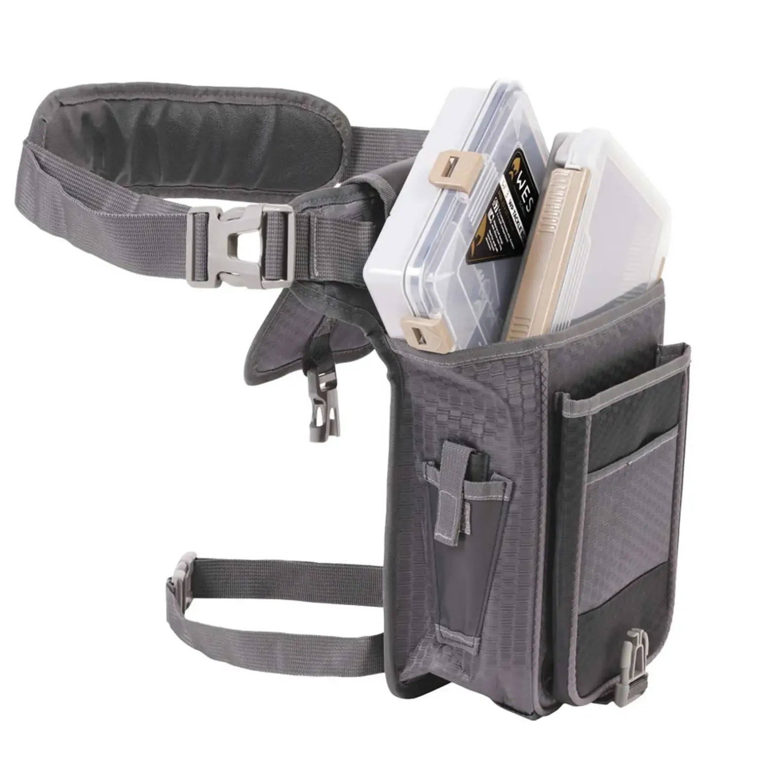 Westin W4 Stalker Bag 2 Boxes Medium Titanium Black Gürteltasche