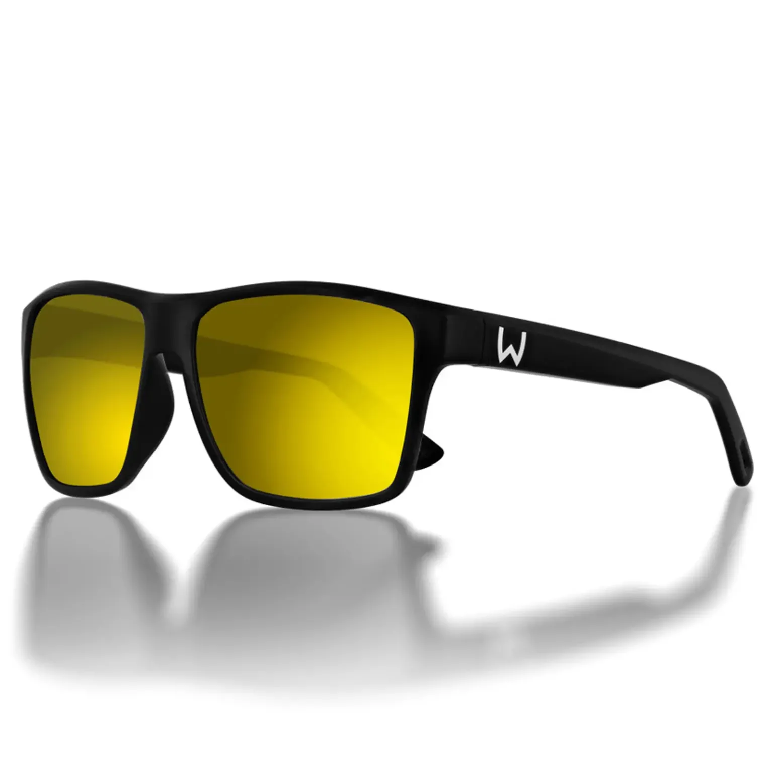 Westin W6 Street 200F Matte Black/Yellow Polarisationsbrille