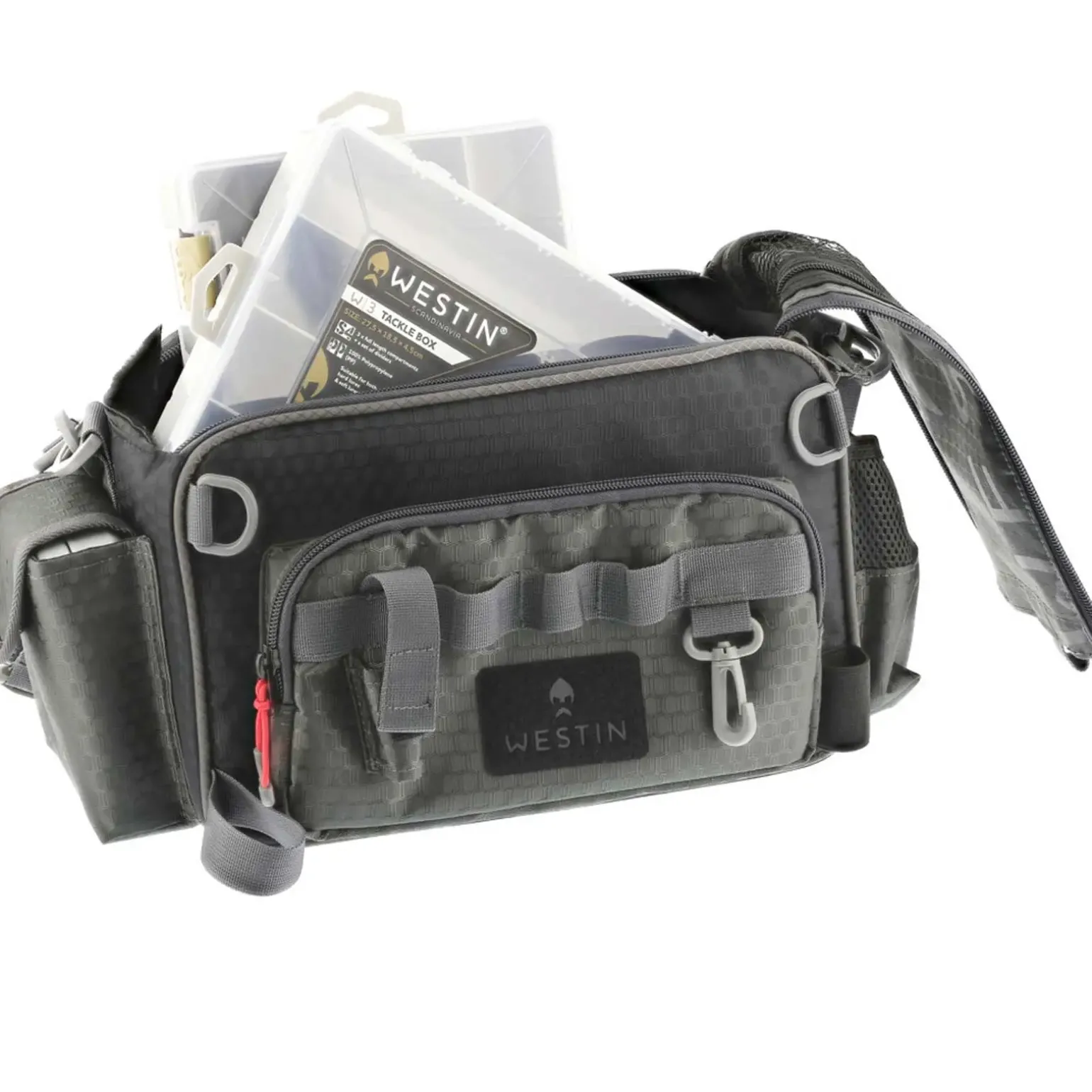 Westin W4 Super Finesse Bag 3 Boxes Medium Titanium Black Angeltasche