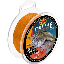 WFT TF8 Raubfisch orange 150m 13KG 0,18 Geflochtene Angelschnur