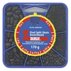 Zebco Bleischrot-Sortiment 170g, oval