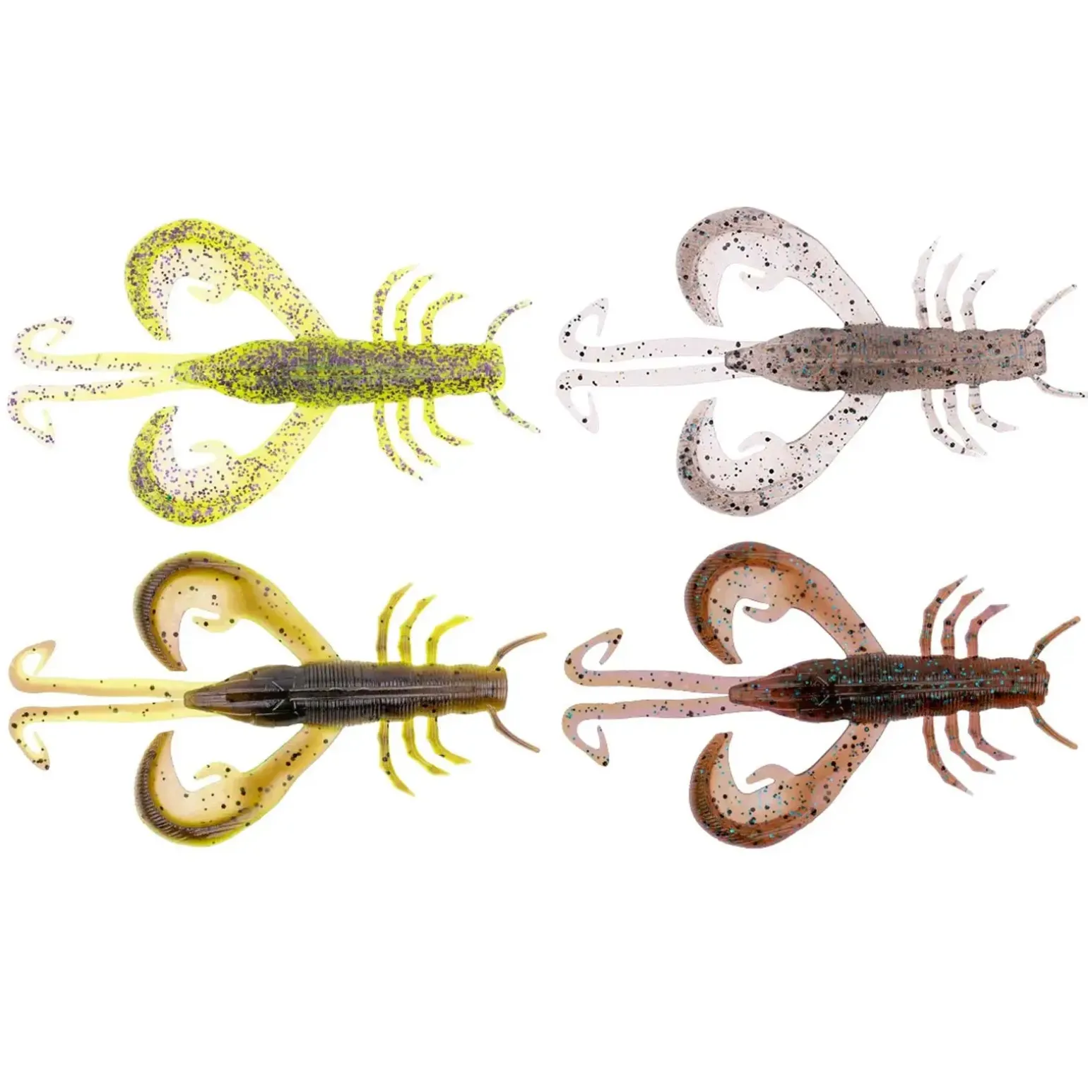 Zeck BA Edward 6,0cm Color Mix 1 4pcs Creature Bait Gummiköder