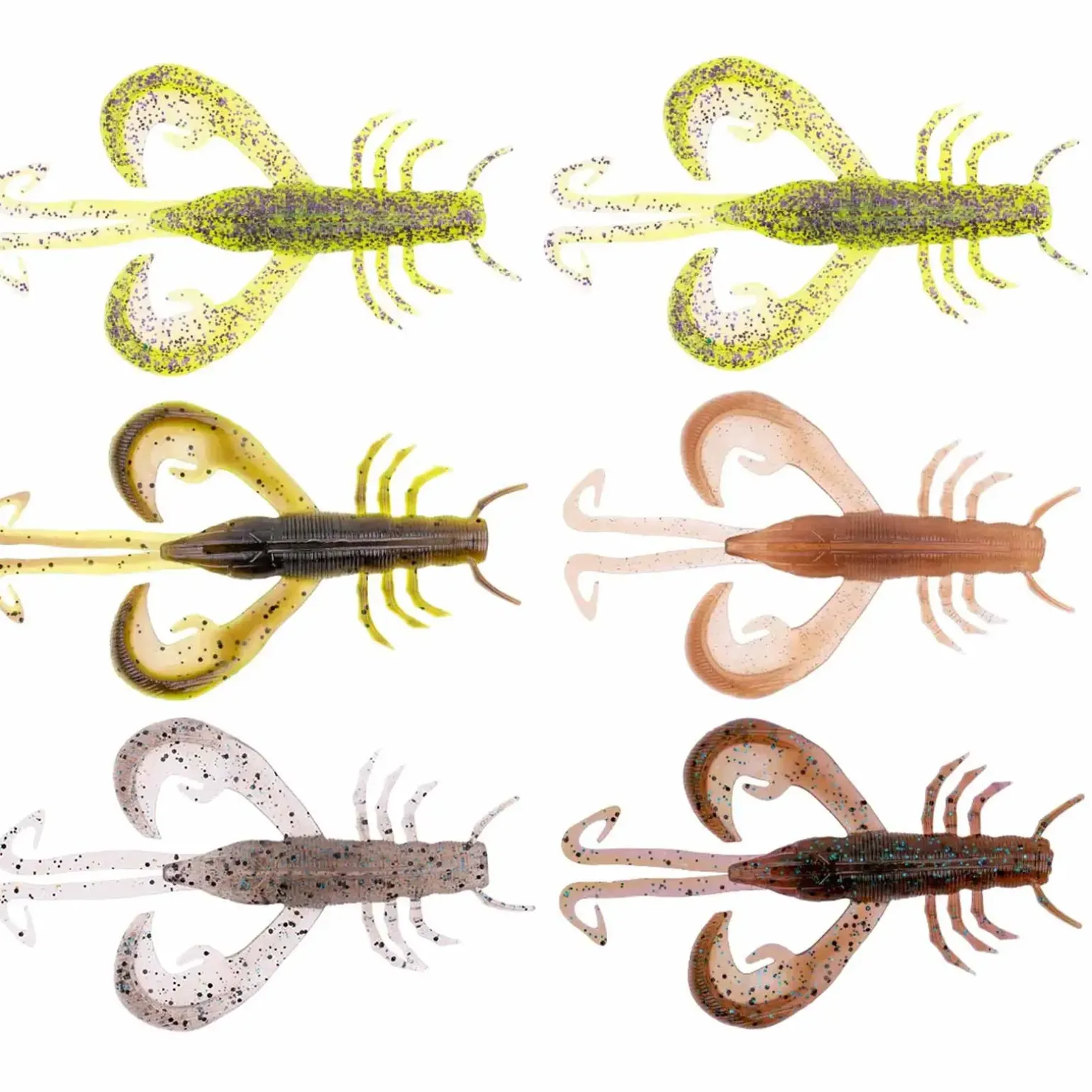 Zeck BA Edward 4,5cm Color Mix 1 6pcs Creature Bait Gummiköder