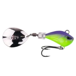 Zeck Mini Rogue Runner 7g Purple Chartreuse Jig Spinner