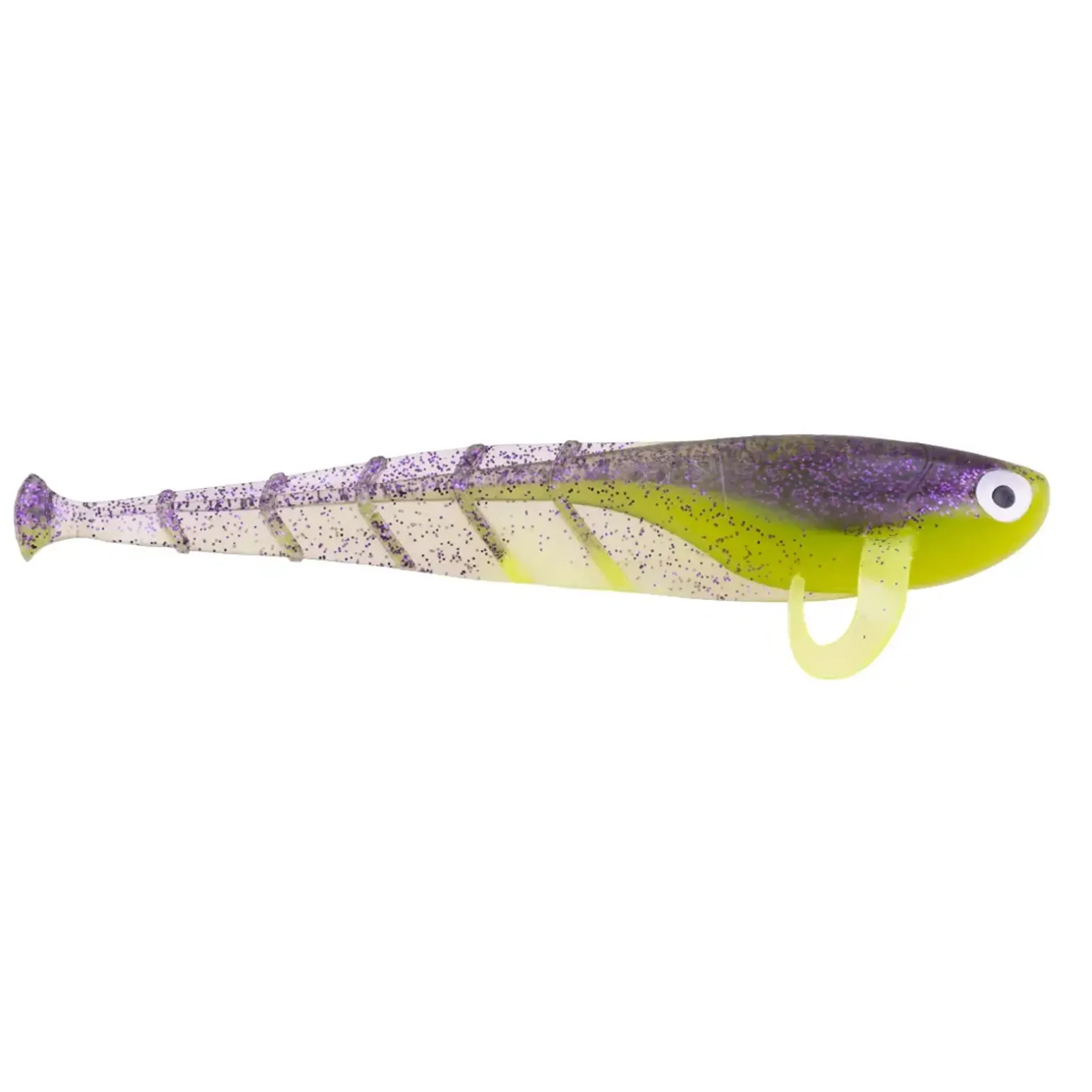 Zeck Quappie 12cm Purple Chartreuse 3 pcs Gummifisch