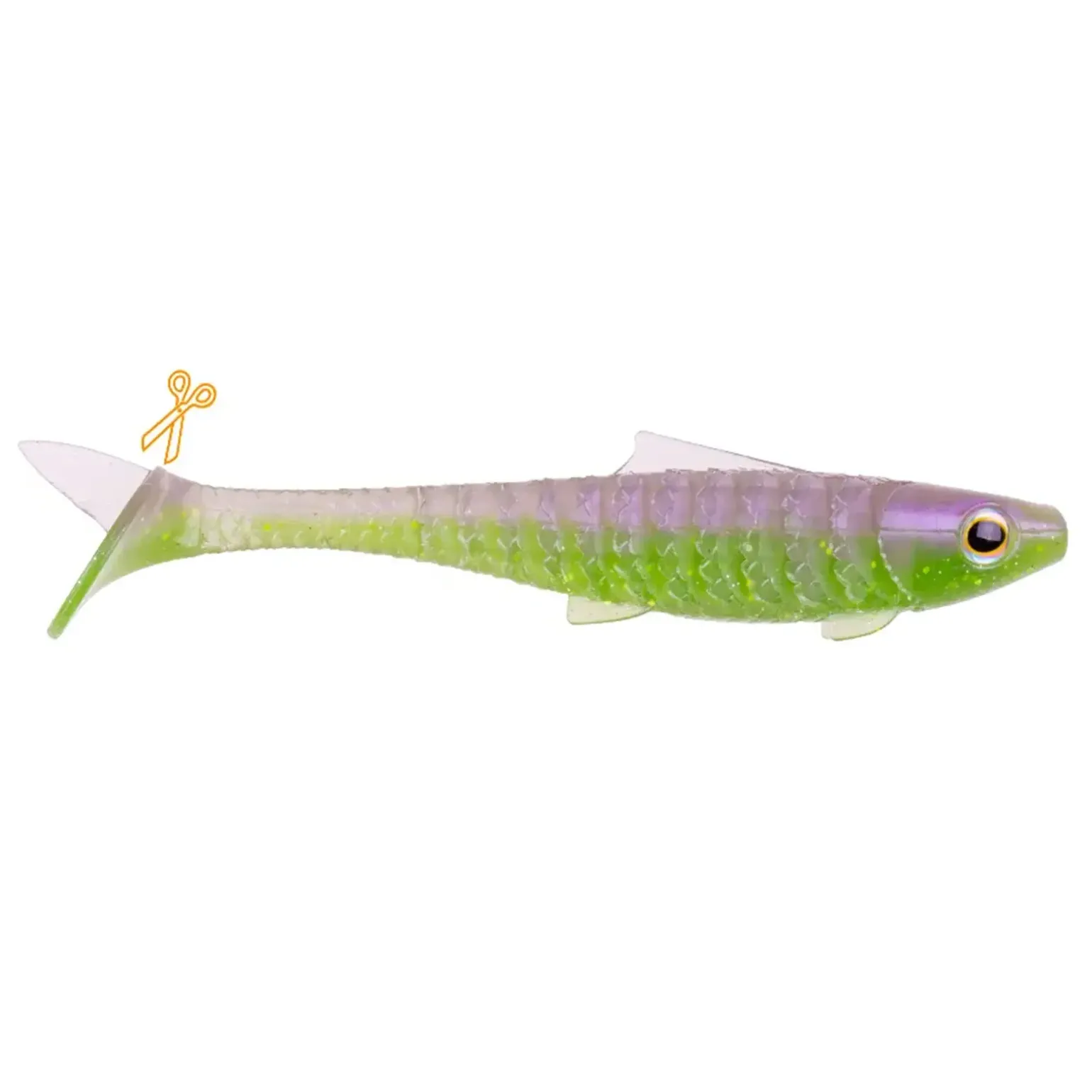 Zeck UBS Baby Rippler 10cm Vio Greenie DLX Gummifisch