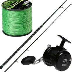 Zeck Wels Combo Pro Cat Boat - HR20 - Hulk Line Waller Angelset 7