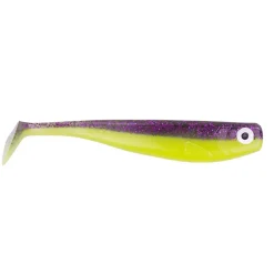 Zeck ZANDER Gummi 12cm Purple Chartreuse Gummifisch
