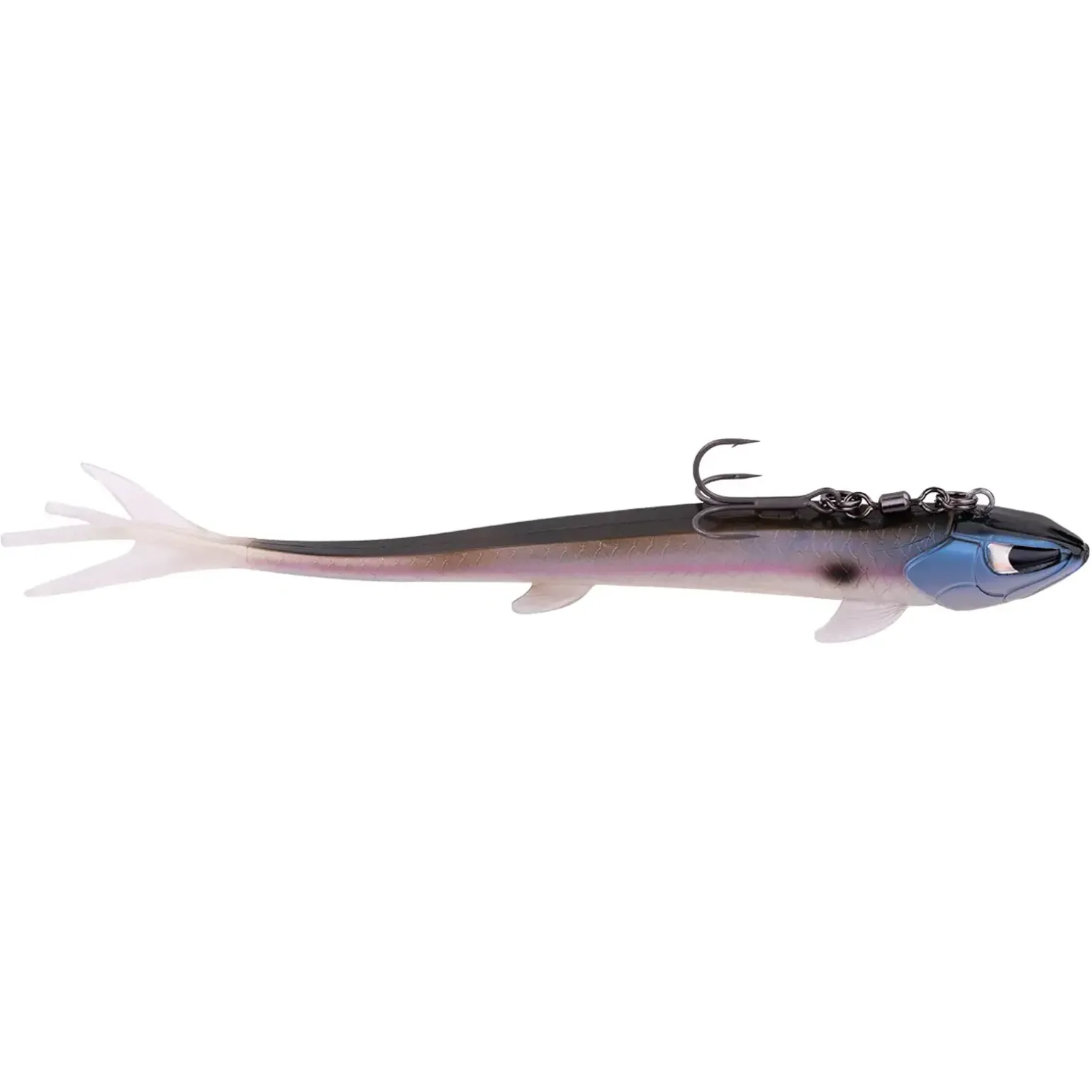 Zeck ZANDER Pelagi Set 20cm 75g Blue Pearl Gummifisch montiert